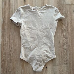 Abercrombie Short-Sleeve Cotton Seamless Fabric Crew Bodysuit
